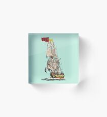 sailing ship Acrylic Block