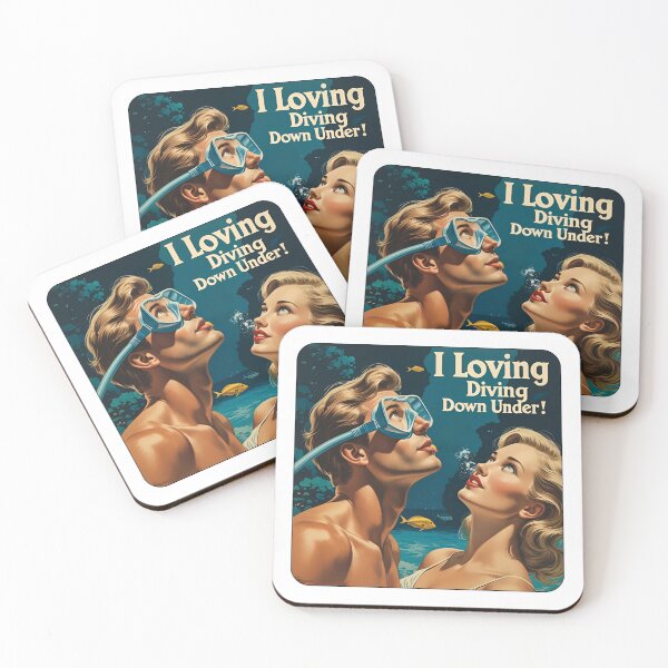 Item preview, I love diving down under! designed and sold by NicMacTees.