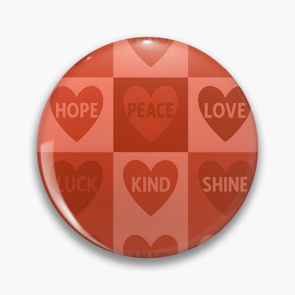 Item preview, Red Hearts with Positive Words Grid designed and sold by Owcomm.