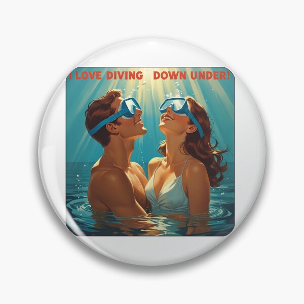Item preview, I love diving down under! designed and sold by NicMacTees.
