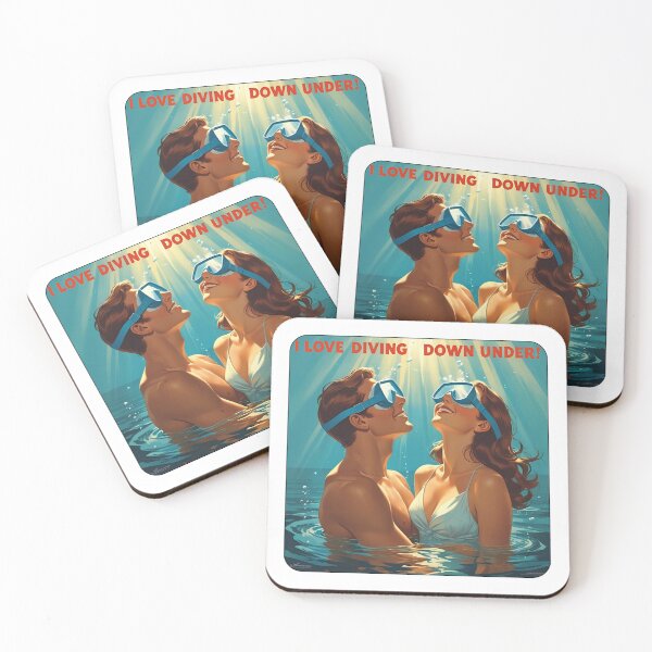 Item preview, I love diving down under! designed and sold by NicMacTees.