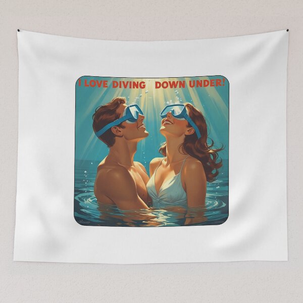 Item preview, I love diving down under! designed and sold by NicMacTees.