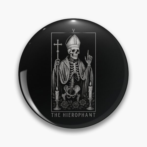 Item preview, The Hierophant - Major Arcana - Skeleton Tarot Cards designed and sold by Boriken Brujas.