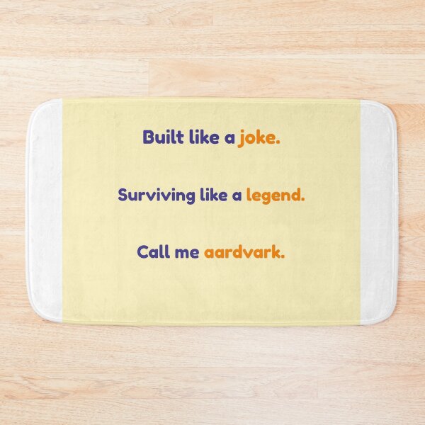Item preview, Aardvark Survival – Funny Animal Quote Design | Kindwaves Rare Land Series designed and sold by KWkindwaves.