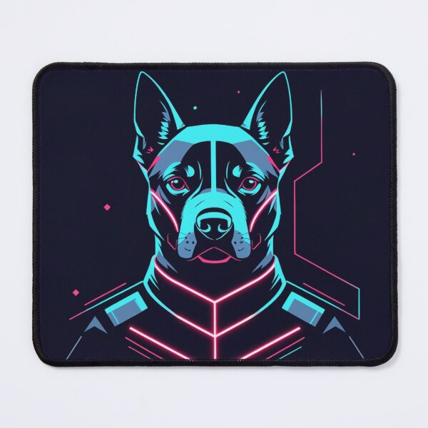 Item preview, Cyberpunk Neon Dog Illustration designed and sold by Color Drift.