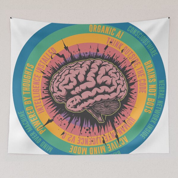 Item preview, Organic AI Brain • Brain.exe Loaded Tech Tee designed and sold by The Rabbit Cave.