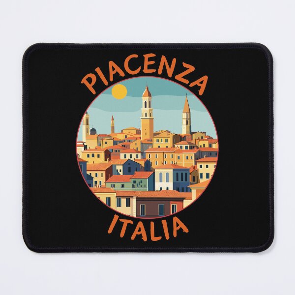 Item preview, Piacenza in Emilia-Romagna Italy Retro Travel Art Circle Emblem designed and sold by MaateoDesign.