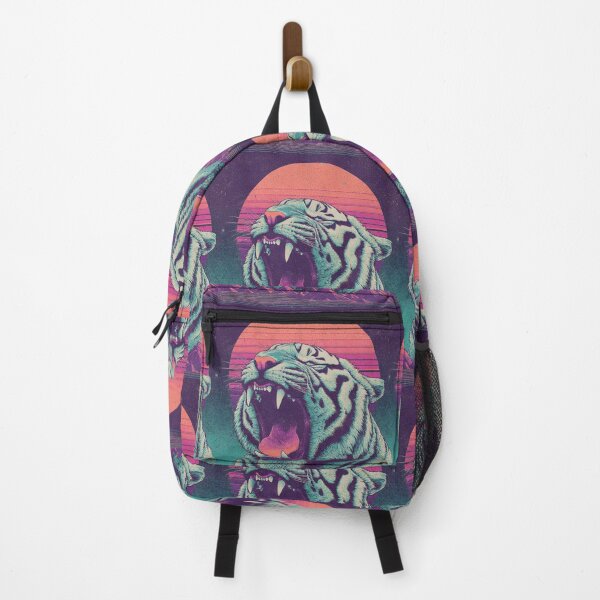 Item preview, Retro Neon Roaring Tiger designed and sold by Kollibri.
