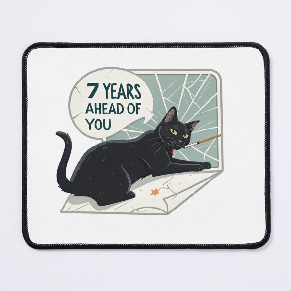 Item preview, Black cat 7 years ahead of you  designed and sold by Lucky 777.