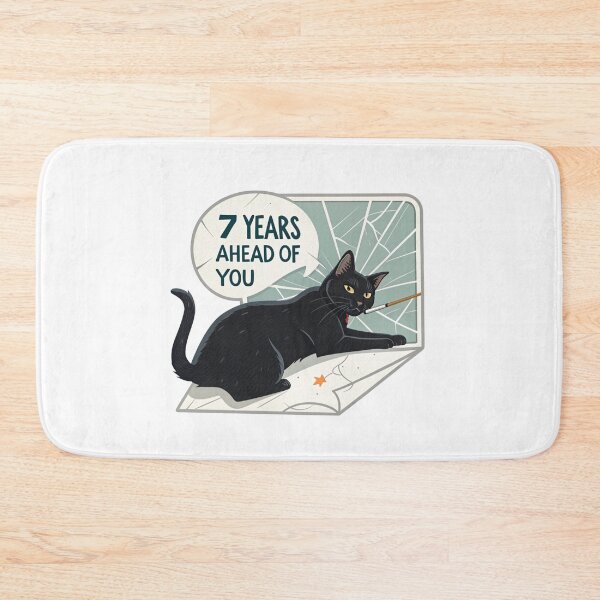 Item preview, Black cat 7 years ahead of you  designed and sold by Lucky 777.