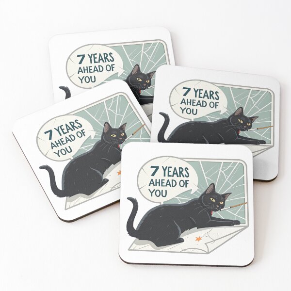 Item preview, Black cat 7 years ahead of you  designed and sold by Lucky 777.