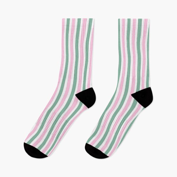 Item preview, Sage Green, Pink and White Stripes designed and sold by OneThreeSix.