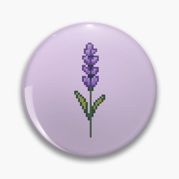 Item preview, 8‑Bit Lavender Bloom – Retro Pixel Flower designed and sold by Planthem.
