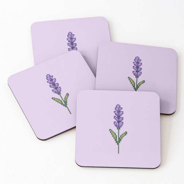 Item preview, 8‑Bit Lavender Bloom – Retro Pixel Flower designed and sold by Planthem.