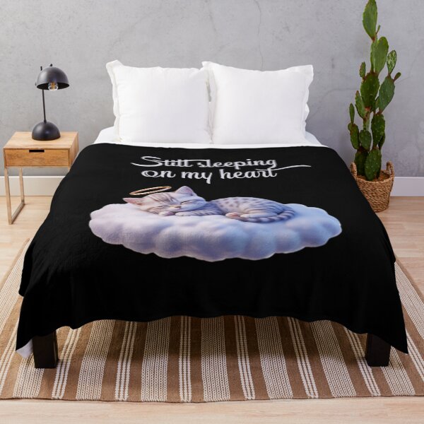 Item preview, Still Sleeping on My Heart  Angel Cat Memorial  designed and sold by Diane Gotti.