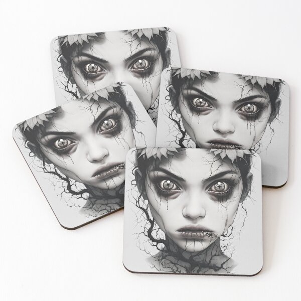 Item preview, Zombie Girl with Sunflowers  designed and sold by NightTimeJ.