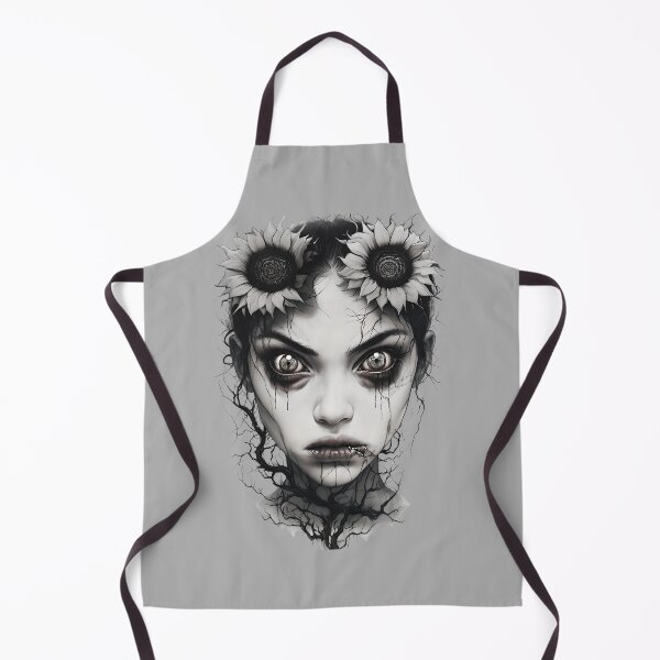 Item preview, Zombie Girl with Sunflowers designed and sold by NightTimeJ.