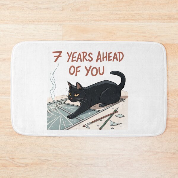 Item preview, Black cat 7 years ahead of you  designed and sold by Lucky 777.