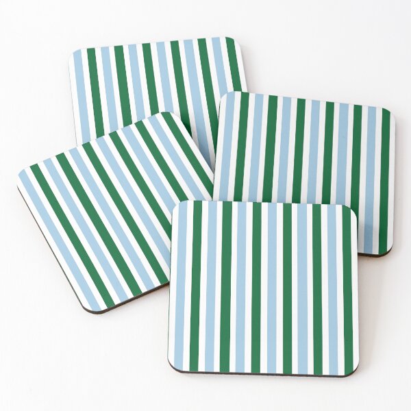 Item preview, Blue, Green and White Stripes designed and sold by OneThreeSix.