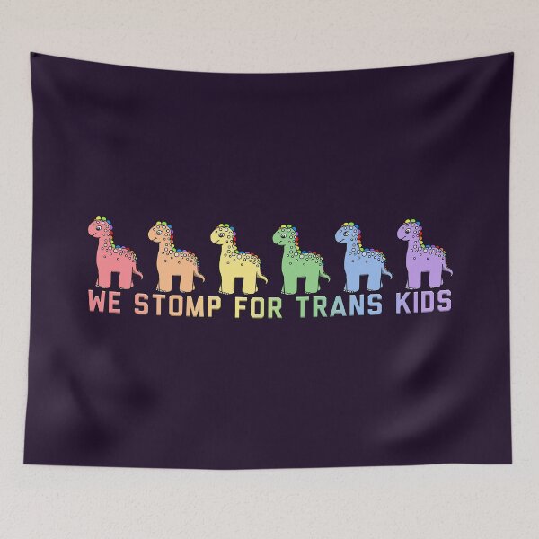 Item preview, We Stomp For Trans Kids Rainbow designed and sold by Art by Veya.