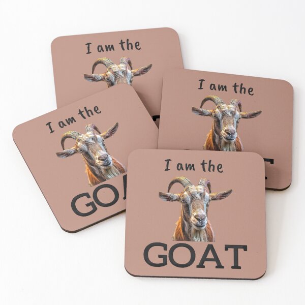 Item preview, I Am the GOAT Funny Goat Quote designed and sold by Heal of Souls Designs .