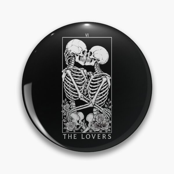 Item preview, The Lovers - Major Arcana - Skeleton Tarot Cards designed and sold by Boriken Brujas.