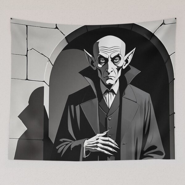 Item preview,  Nosferatu the Vampire vintage style halloween illustration designed and sold by Vintage Designs +.