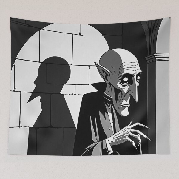 Item preview, Nosferatu the Vampire vintage style halloween illustration designed and sold by Vintage Designs +.