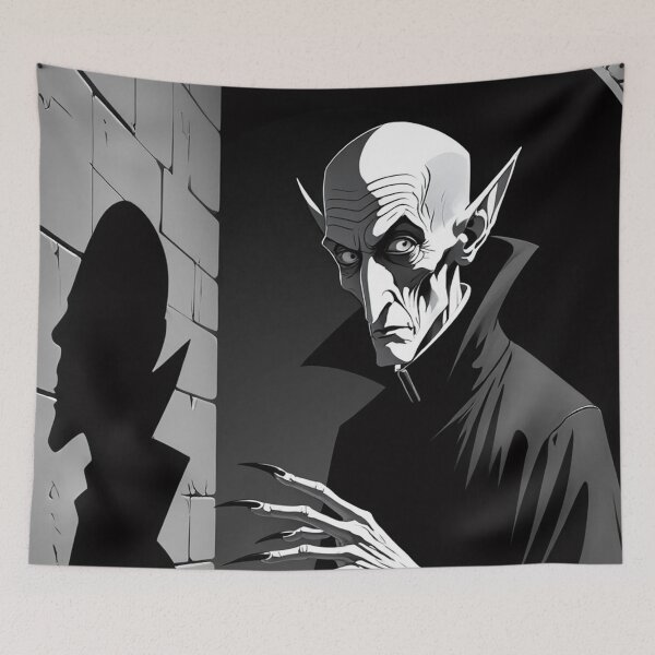 Item preview, Nosferatu the Vampire vintage style halloween illustration designed and sold by Vintage Designs +.
