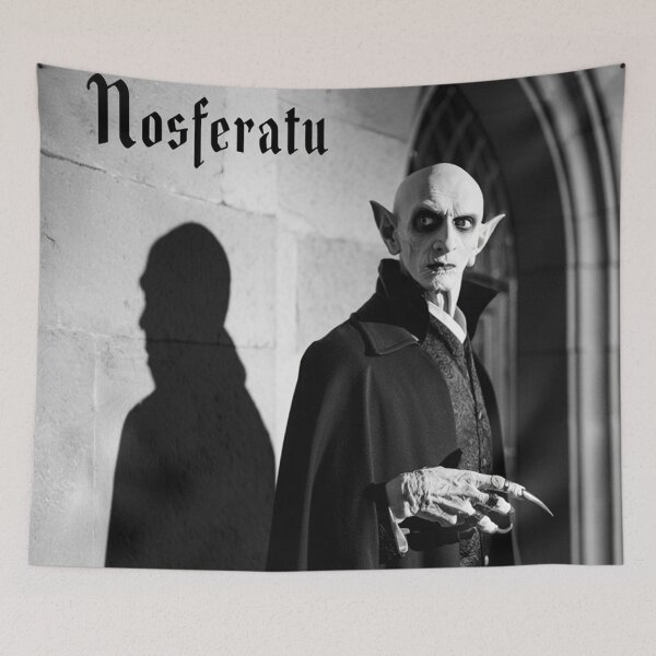 Item preview, Nosferatu the Vampire vintage style halloween illustration designed and sold by Vintage Designs +.