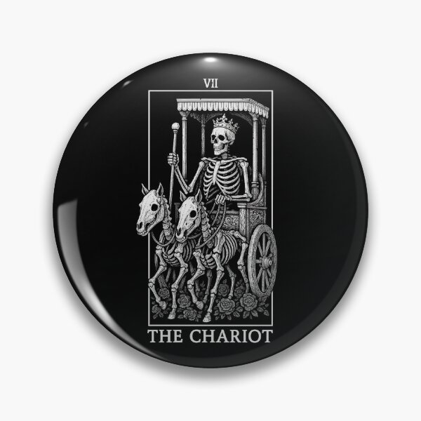 Item preview, The Chariot - Major Arcana - Skeleton Tarot Cards designed and sold by Boriken Brujas.