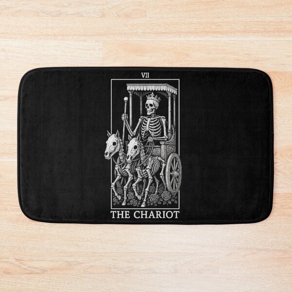 Item preview, The Chariot - Major Arcana - Skeleton Tarot Cards designed and sold by Boriken Brujas.