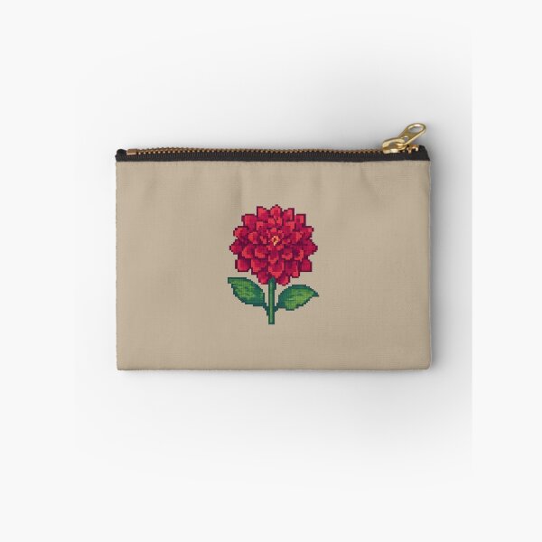Item preview, Dahlia Pixel Art Flower – 8-Bit Red Bloom for Retro Garden Gamers designed and sold by Planthem.
