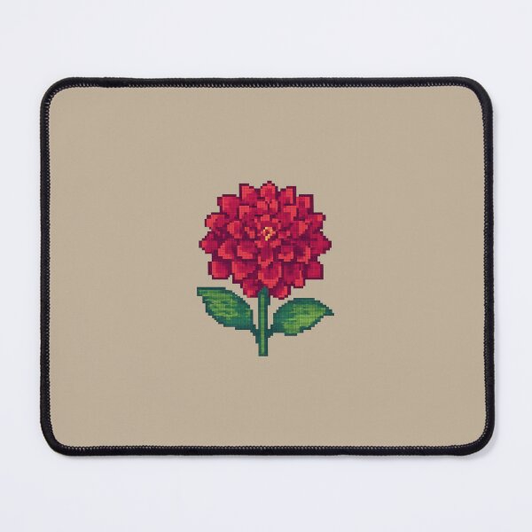 Item preview, Dahlia Pixel Art Flower – 8-Bit Red Bloom for Retro Garden Gamers designed and sold by Planthem.