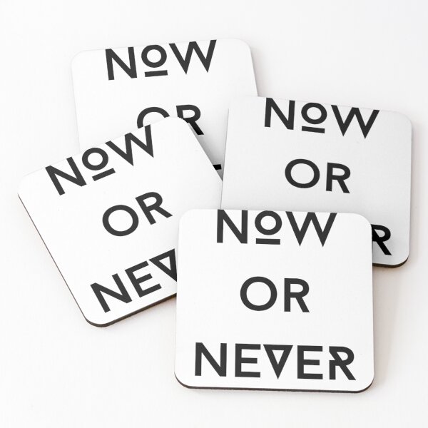 Item preview, NOW or NEVER - motivational quote - T-shirt print designed and sold by earnedWear.