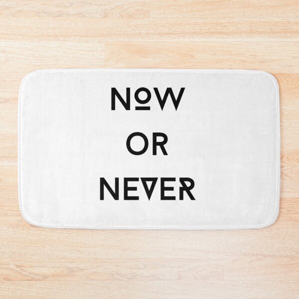 Item preview, NOW or NEVER - motivational quote - T-shirt print designed and sold by earnedWear.