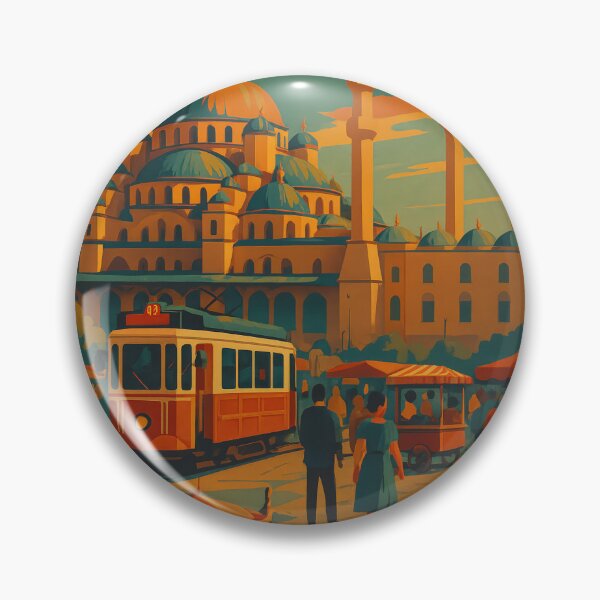 Artikelvorschau, I love ISTANBUL EMINÖNÜ PLACE Retro Vintage Poster entworfen und verkauft von Earth Celebration Designs.