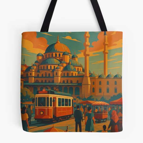 Item preview, I love ISTANBUL EMINÖNÜ PLACE Retro Vintage Poster designed and sold by Earth Celebration Designs.
