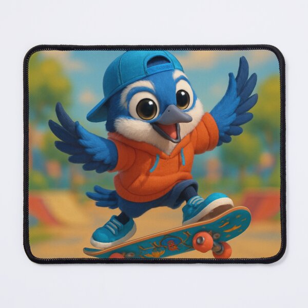 Item preview, Skater Blue Jay designed and sold by Sillytoe.