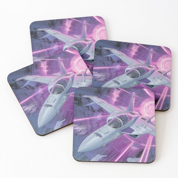 Item preview, Futuristic F/A-18 Super Hornet Jet in a Purple Tunnel designed and sold by PetsArt.
