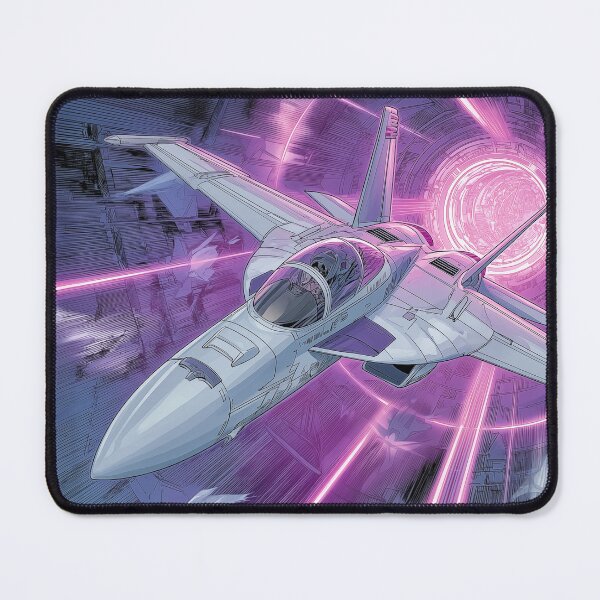 Item preview, Futuristic F/A-18 Super Hornet Jet in a Purple Tunnel designed and sold by PetsArt.