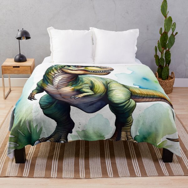 Item preview, Tyrannosaurius Rex watercolor painting art designed and sold by Vintage Designs +.