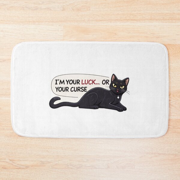 Item preview, I'M your luck orr your curse black cat  designed and sold by Lucky 777.