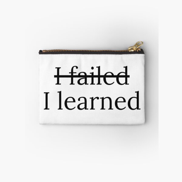 Item preview, I failed - I learned - motivational quote - Tshirt Print designed and sold by earnedWear.