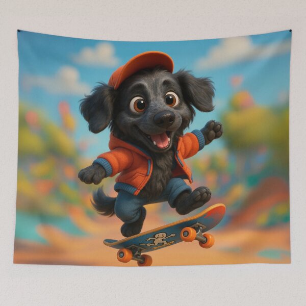 Item preview, Skater Blue Picardy Spaniel designed and sold by Sillytoe.