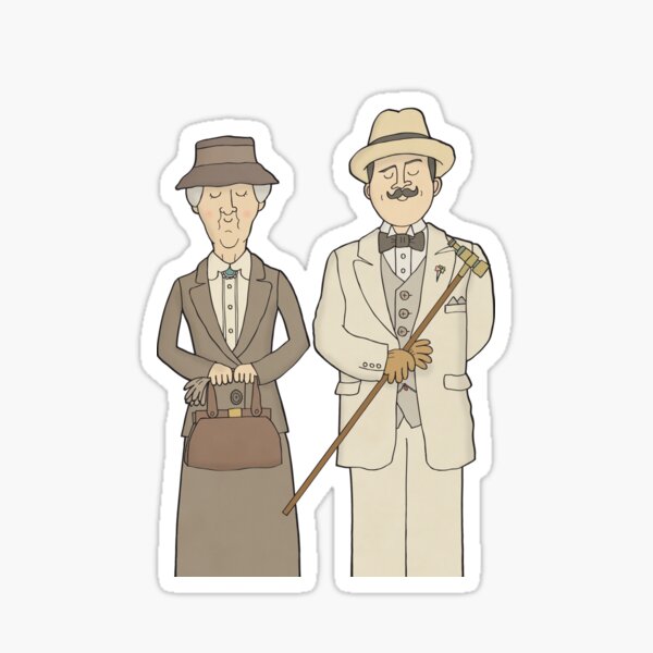 Marple and Poirot Sticker