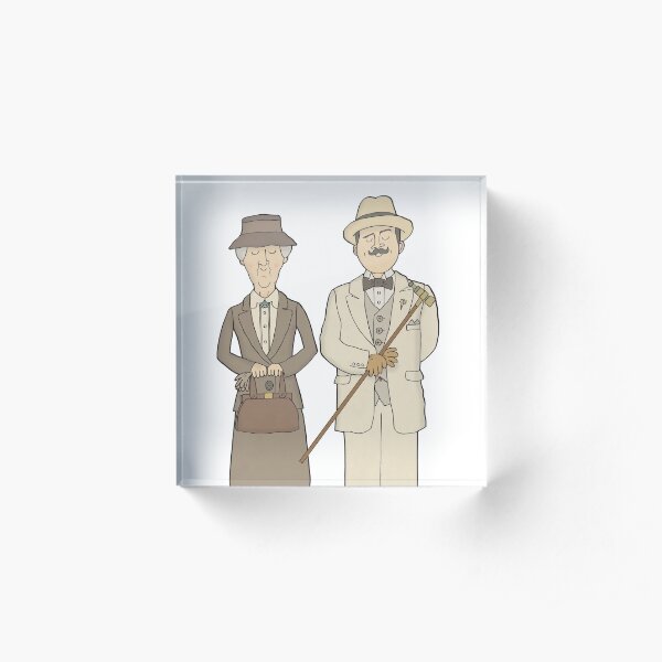 Marple and Poirot Acrylic Block