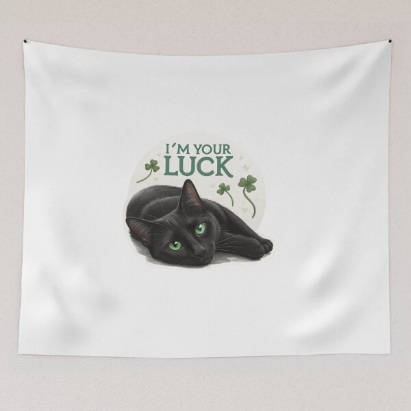 Item preview, I'M your luck or your curse black cat  designed and sold by Lucky 777.