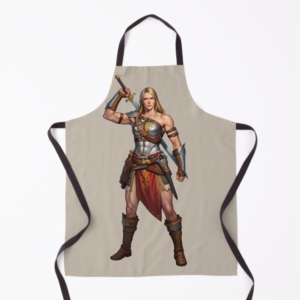 Item preview, Female Barbarian armored warrior woman illustration designed and sold by Vintage Designs +.