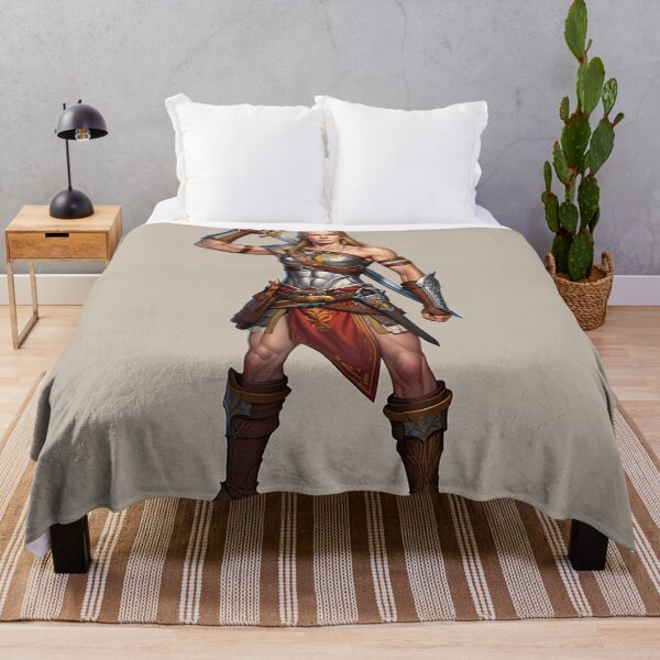 Item preview, Female Barbarian armored warrior woman illustration designed and sold by Vintage Designs +.